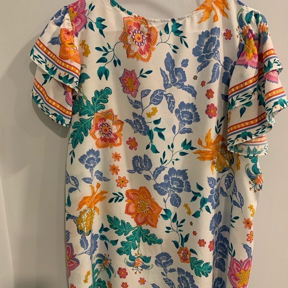 Rachel Zoe Floral Print Top - Multicolor NWT - Picture 8 of 10